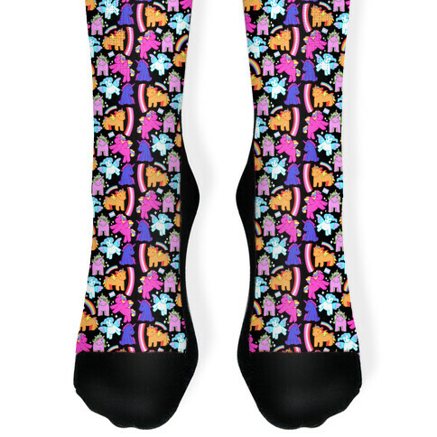 LGBTQ Unicorns Pattern Sock