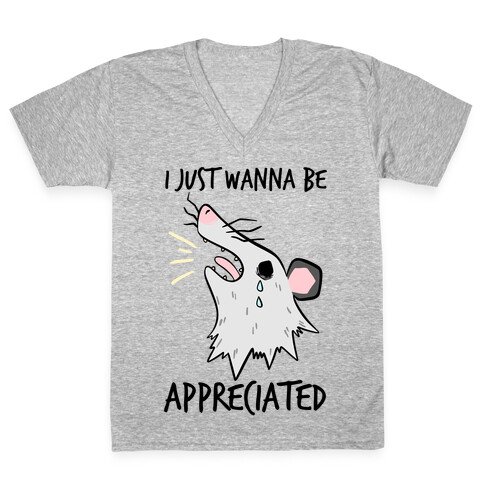 I Just Wanna Be Appreciated V-Neck Tee Shirt