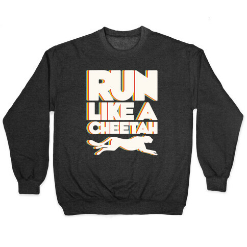 Run Like A Cheetah White Print Pullover