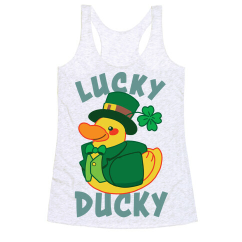 Lucky Ducky Racerback Tank Top