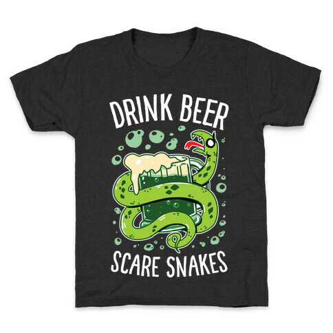 Drink Beer Scare Snakes Kids T-Shirt