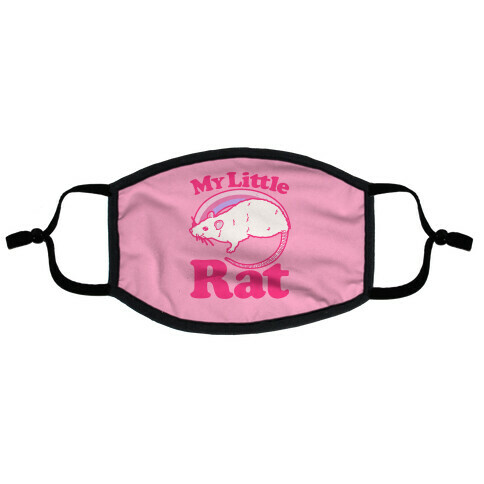 My Little Rat Parody Flat Face Mask