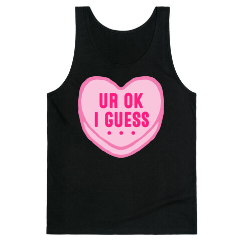 UR Ok I Guess White Print Tank Top