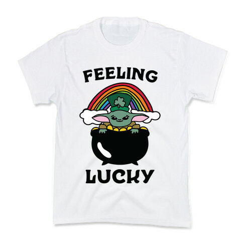 Feeling Lucky (Baby Yoda) Kids T-Shirt