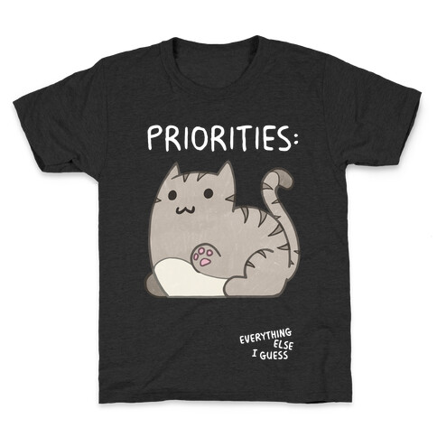 Cat Priorities Kids T-Shirt