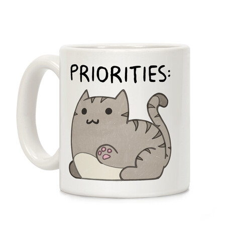 Cat Priorities Coffee Mug