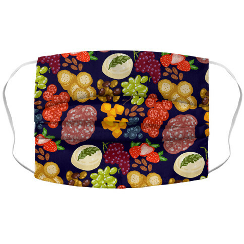 Charcuterie Board Pattern Accordion Face Mask