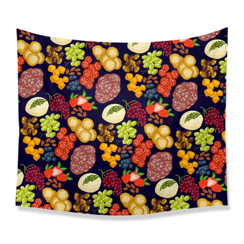 Charcuterie Board Pattern Tapestry