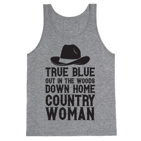 True Blue Country Woman Tank Top