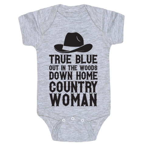 True Blue Country Woman Baby One-Piece