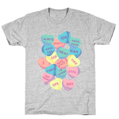 Awkward Candy Hearts T-Shirt