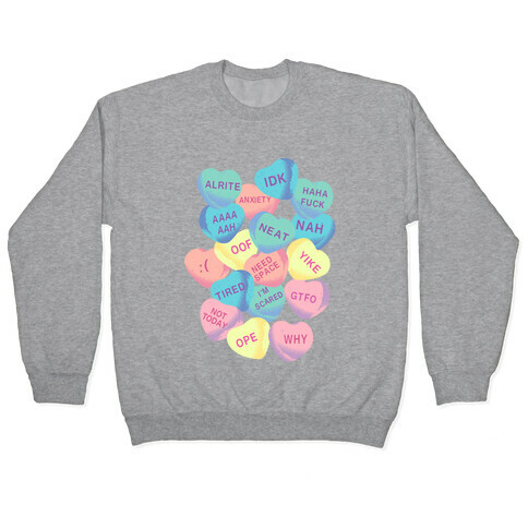 Awkward Candy Hearts Pullover