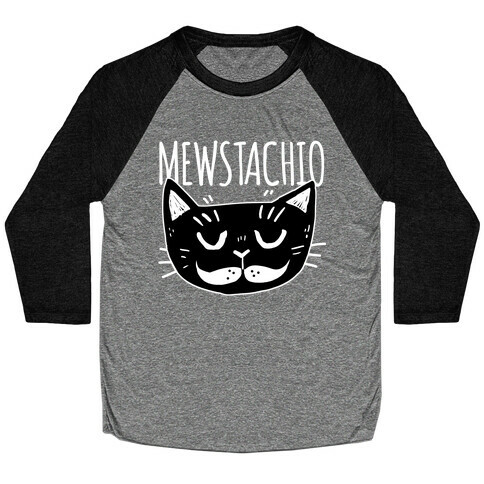 Mewstachio Baseball Tee