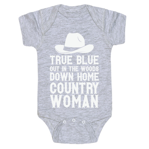 True Blue Country Woman Baby One-Piece
