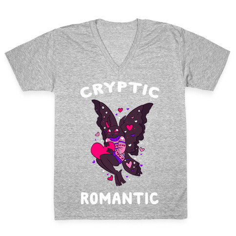 Cryptic Romantic V-Neck Tee Shirt