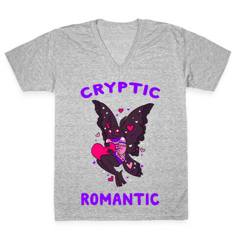 Cryptic Romantic V-Neck Tee Shirt