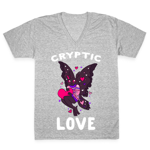 Cryptic Love V-Neck Tee Shirt