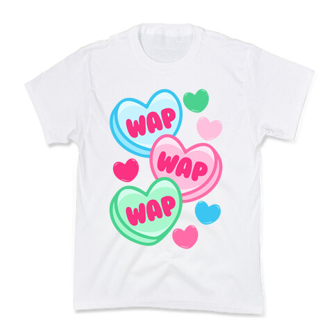 WAP WAP WAP Candy Hearts Parody Kids T-Shirt