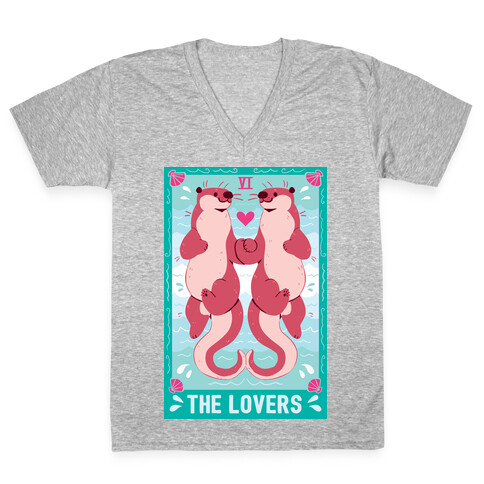 The Lovers: Otters V-Neck Tee Shirt