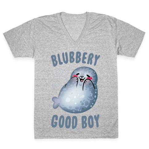 Blubbery Good Boy V-Neck Tee Shirt