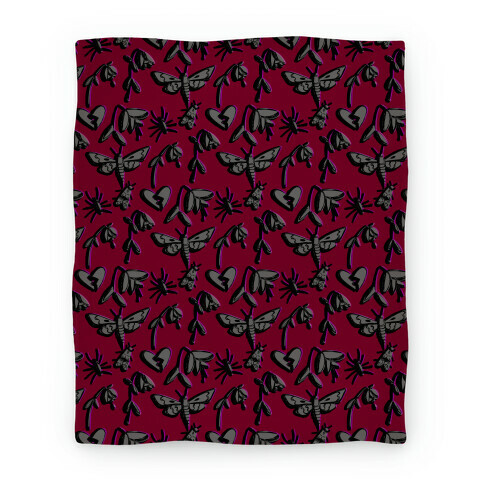 Emo Wilt Pattern Blanket