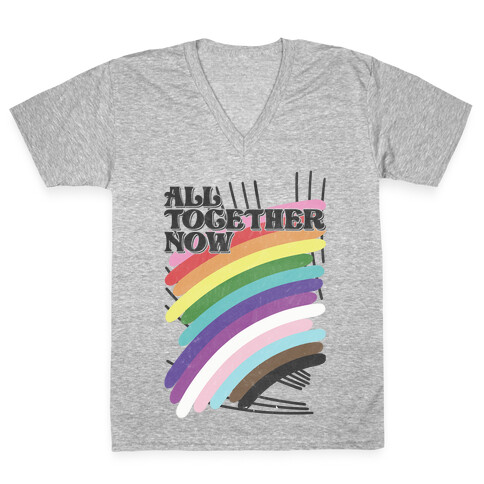 All Together Now V-Neck Tee Shirt