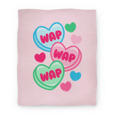WAP WAP WAP Candy Hearts Parody Blanket