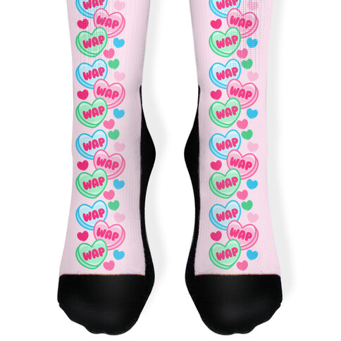 WAP WAP WAP Candy Hearts Parody Sock