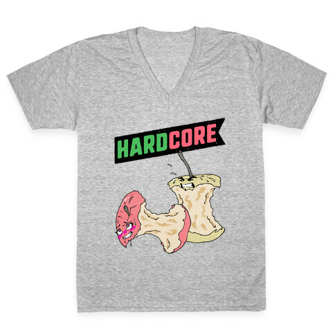 Hardcore Apples V-Neck Tee Shirt