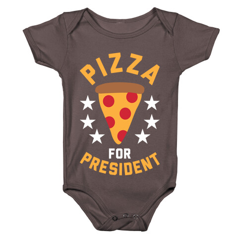 Pizza For President Baby One-Piece
