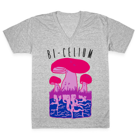Bi-celium  V-Neck Tee Shirt