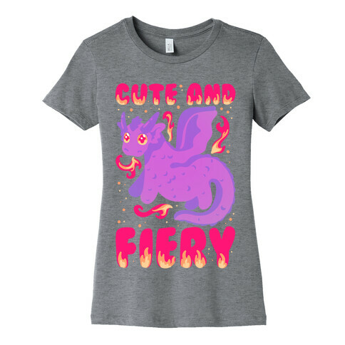 Cute and Fiery Dragon Womens T-Shirt