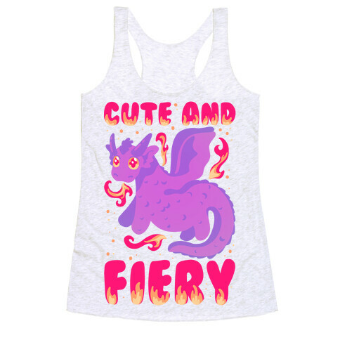 Cute and Fiery Dragon Racerback Tank Top