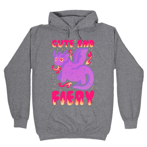Cute and Fiery Dragon Hooded Sweatshirt