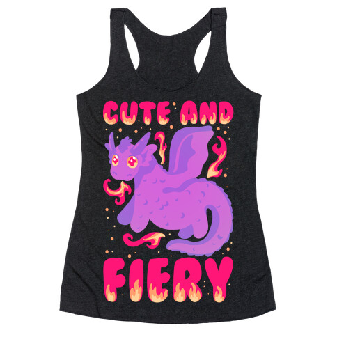 Cute and Fiery Dragon Racerback Tank Top