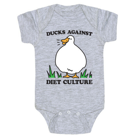 Ducks Against Diet Culture Baby One-Piece