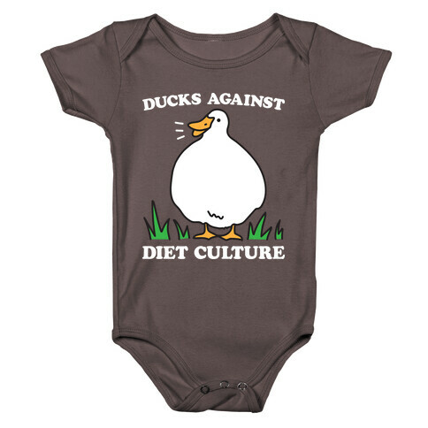 Ducks Against Diet Culture Baby One-Piece