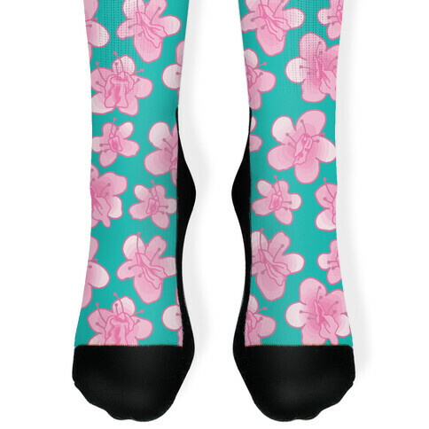 Cherry Blossom Vagina Pattern Sock