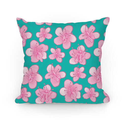 Cherry Blossom Vagina Pattern Pillow