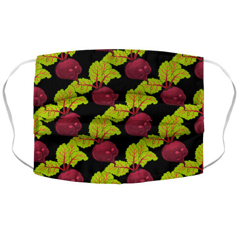 Beet Booty Pattern Accordion Face Mask