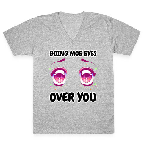 Going Moe Eyes Over You V-Neck Tee Shirt