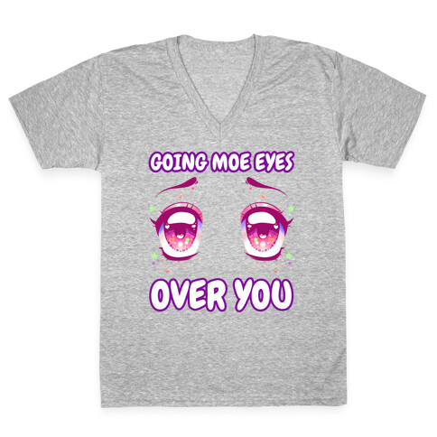 Going Moe Eyes Over You V-Neck Tee Shirt