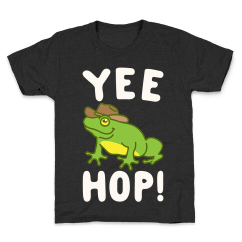 Yee Hop White Print Kids T-Shirt