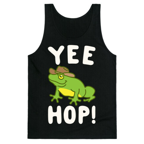 Yee Hop White Print Tank Top