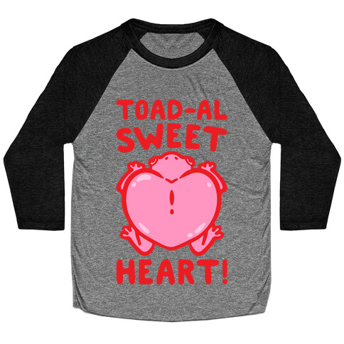 Toad-al Sweet Heart White Print Baseball Tee