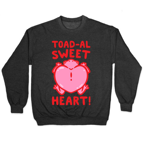 Toad-al Sweet Heart White Print Pullover