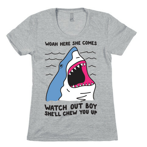 Maneater Shark Womens T-Shirt