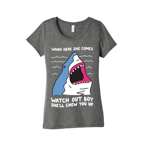 Maneater Shark Womens T-Shirt