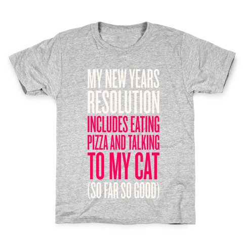 Eating Pizza And Talking To My Cat Kids T-Shirt