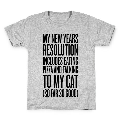 Eating Pizza And Talking To My Cat Kids T-Shirt